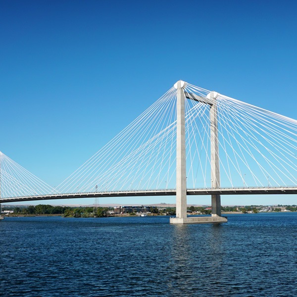 Cable bridge in the Tri Cities.