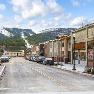 North Idaho in the spring, as seen from the streets of the old town.