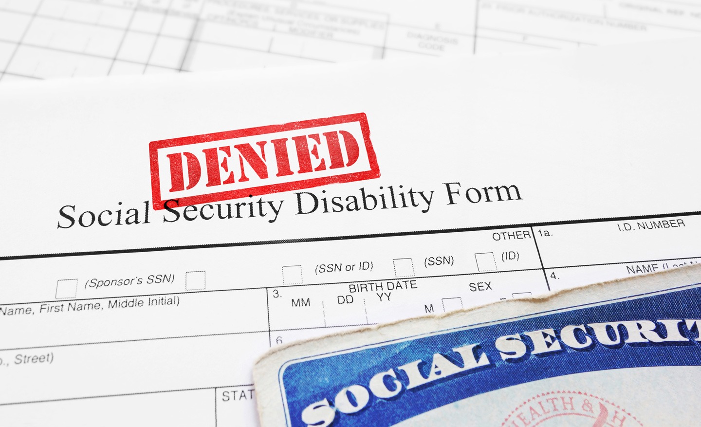 Denied Social Security Disability Form.